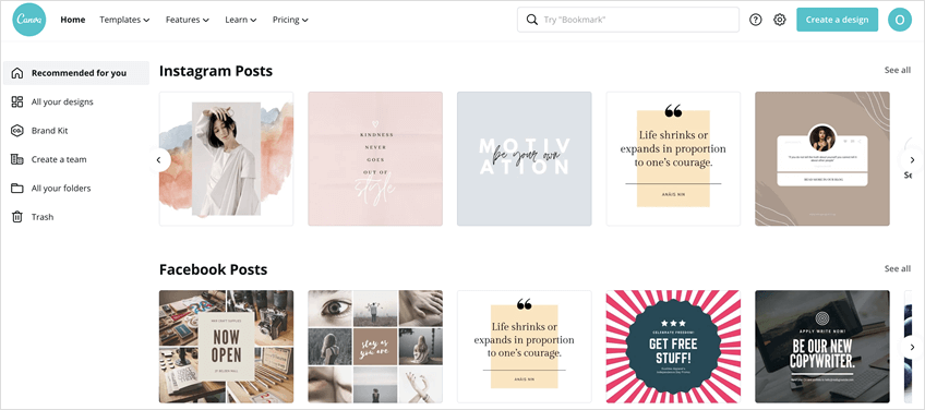 Canva digital marketing tools for content creation